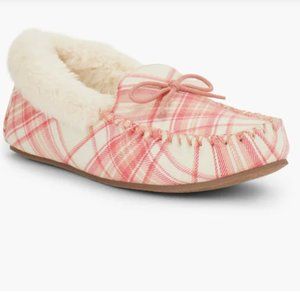 💗Talbot's Ruby Bow Sledding Plaid Moccasins | Size 9 (NWT) 💗